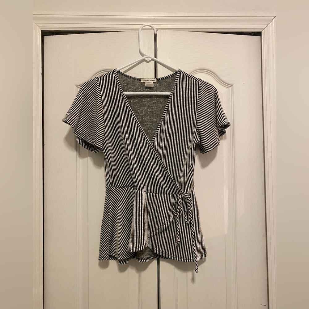 Caution to the Wind Stripped Shirt
